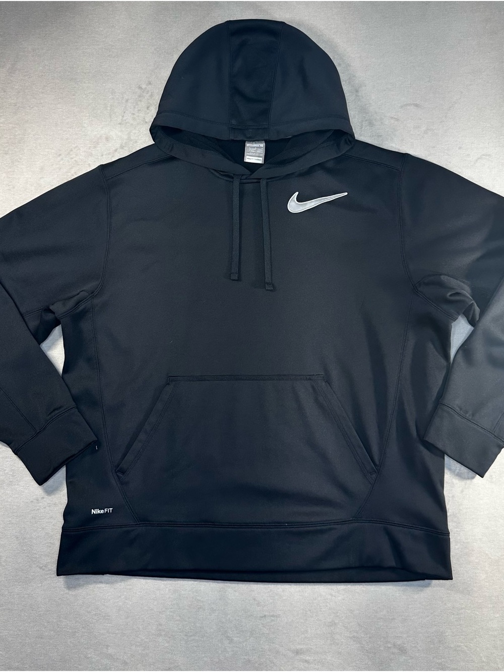 Nike Black Pullover Hoodie with Silver Swoosh